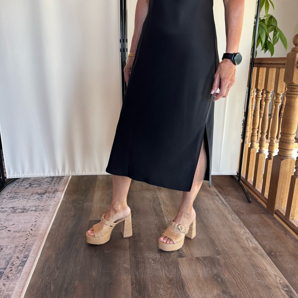 LaRoude raffia Platform Sandals - Picture 4 of 5